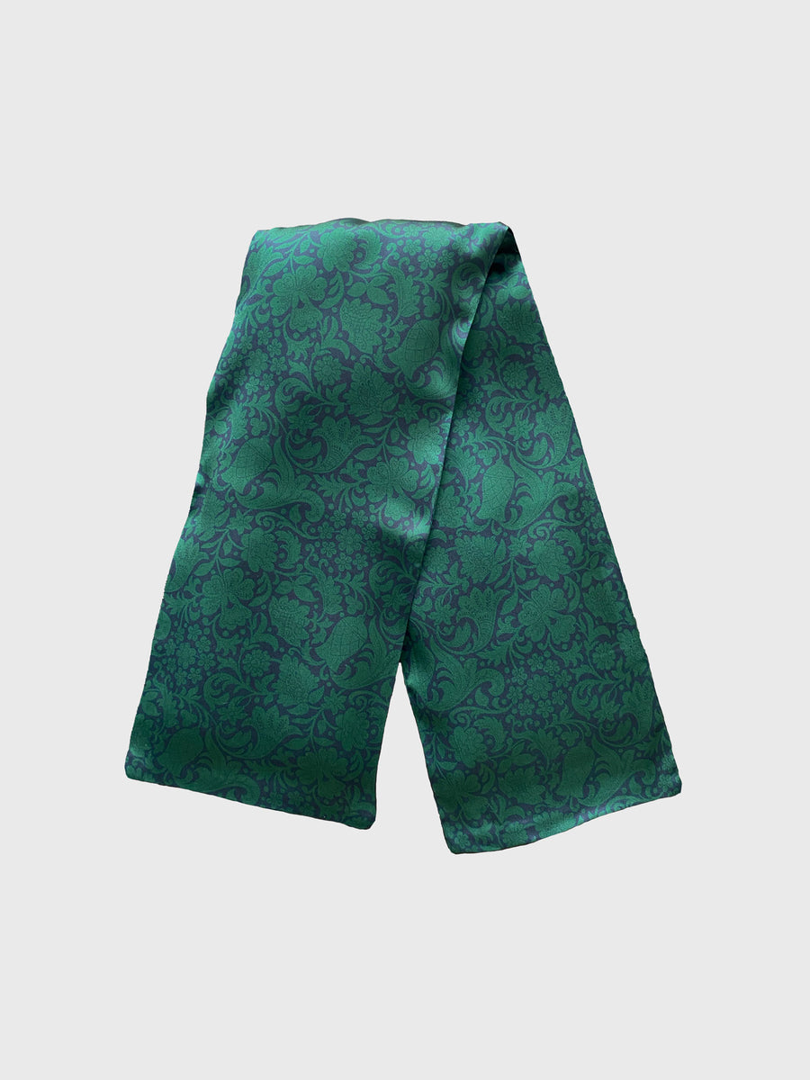 Silk Neck Pillow Robertson Floral Green Bonsoir of London