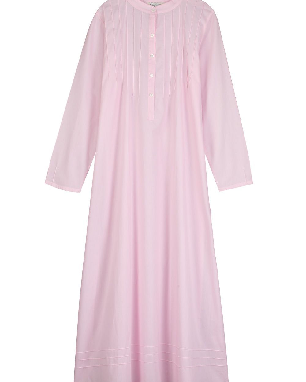 Women's Victoria Long Sleeve Pink Nightdress | Bonsoir of London