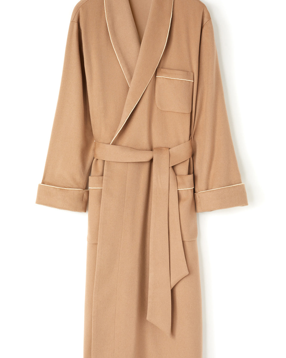 Men's Luxury Camel Cashmere Robe | Bonsoir of London