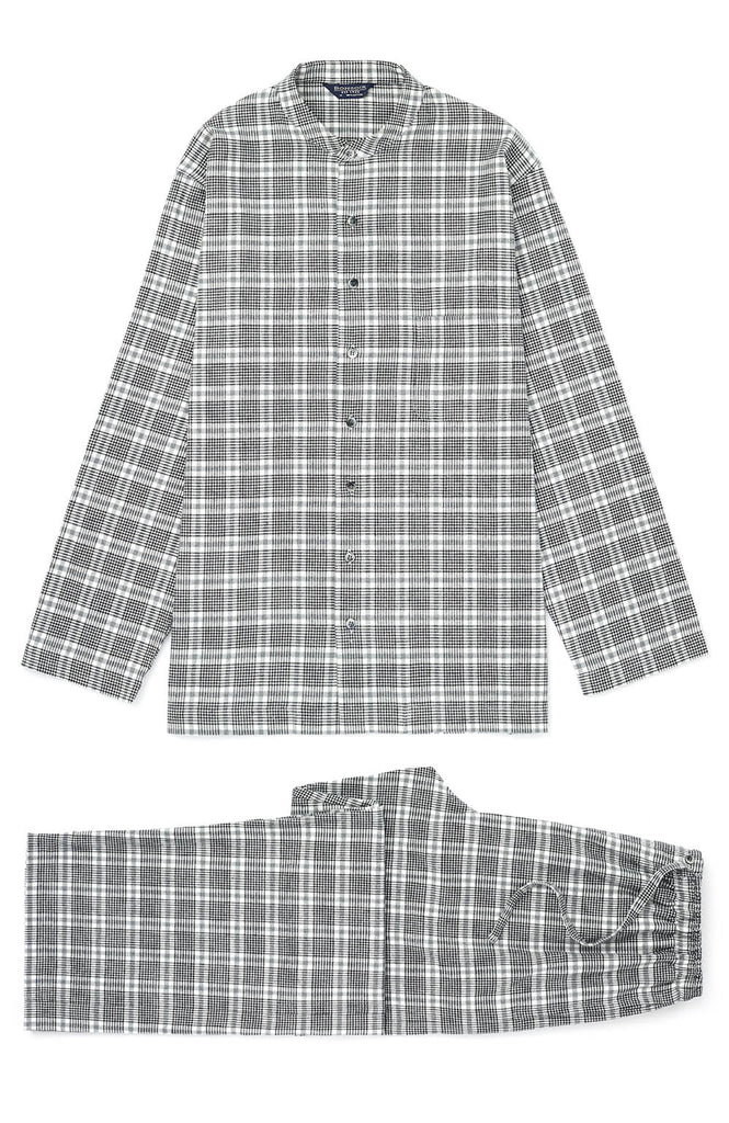 Brushed Cotton Grandad Pyjamas (jmpg) - Rathbone | Bonsoir of London