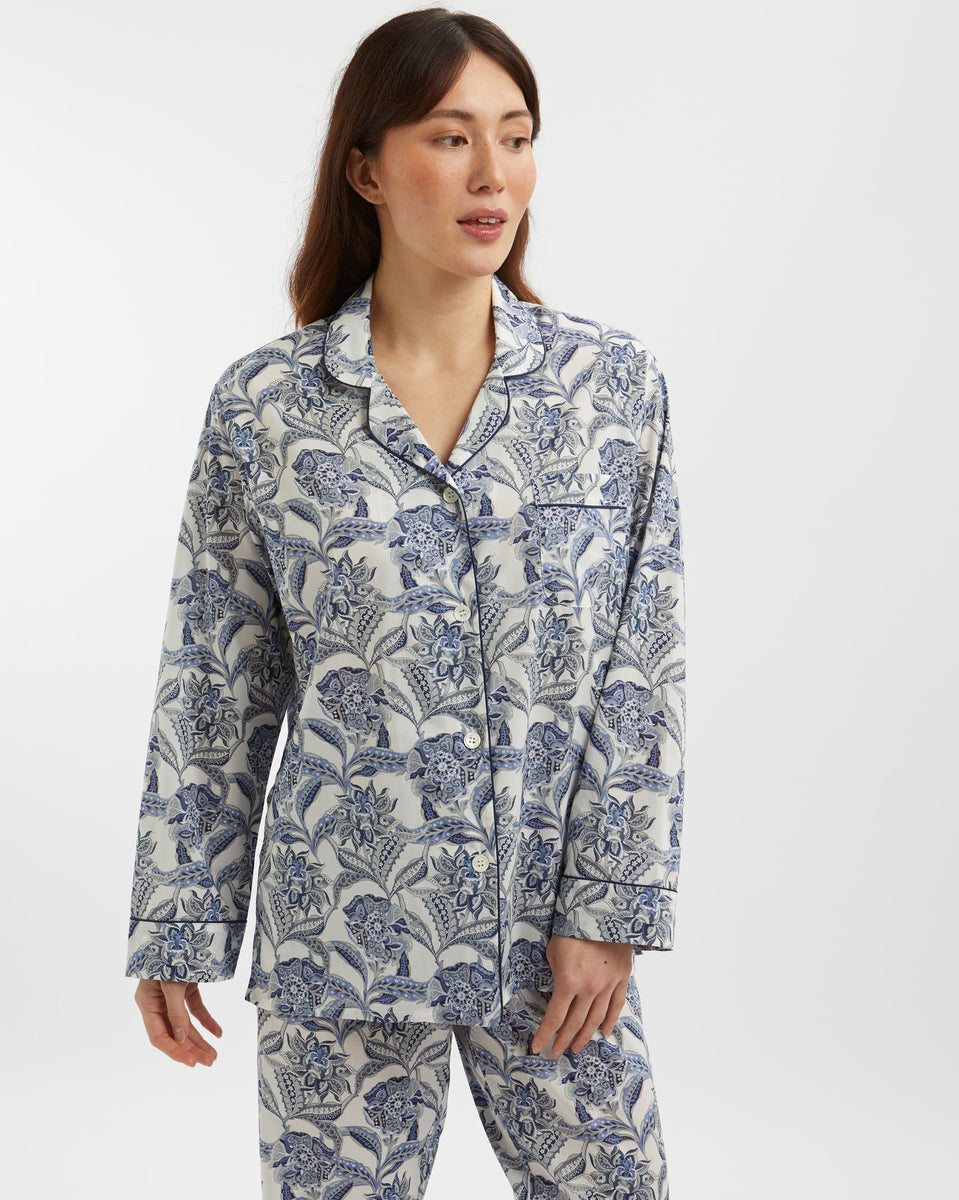 Women's Organic Cotton Pyjamas Made with Liberty Fabric - Paradise