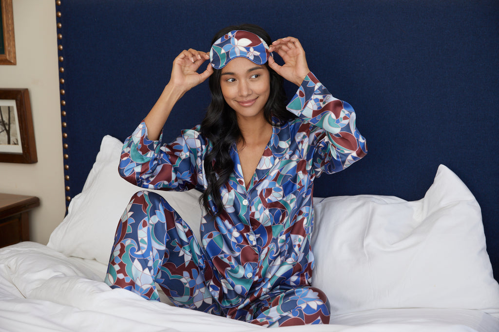 Men's Flannel Pajama Set, Bonsoir of London