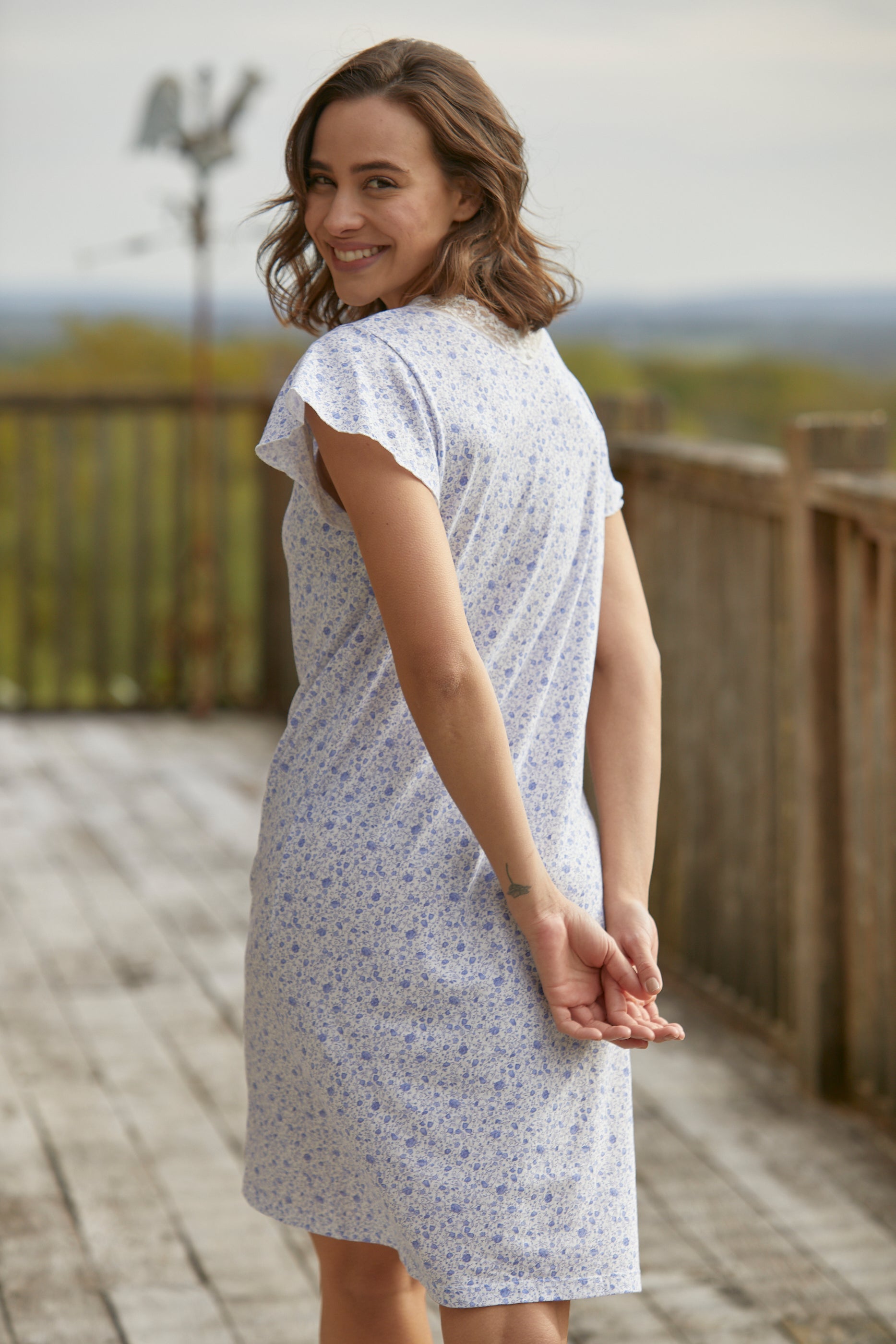 Women's sleepwear cotton gowns sale