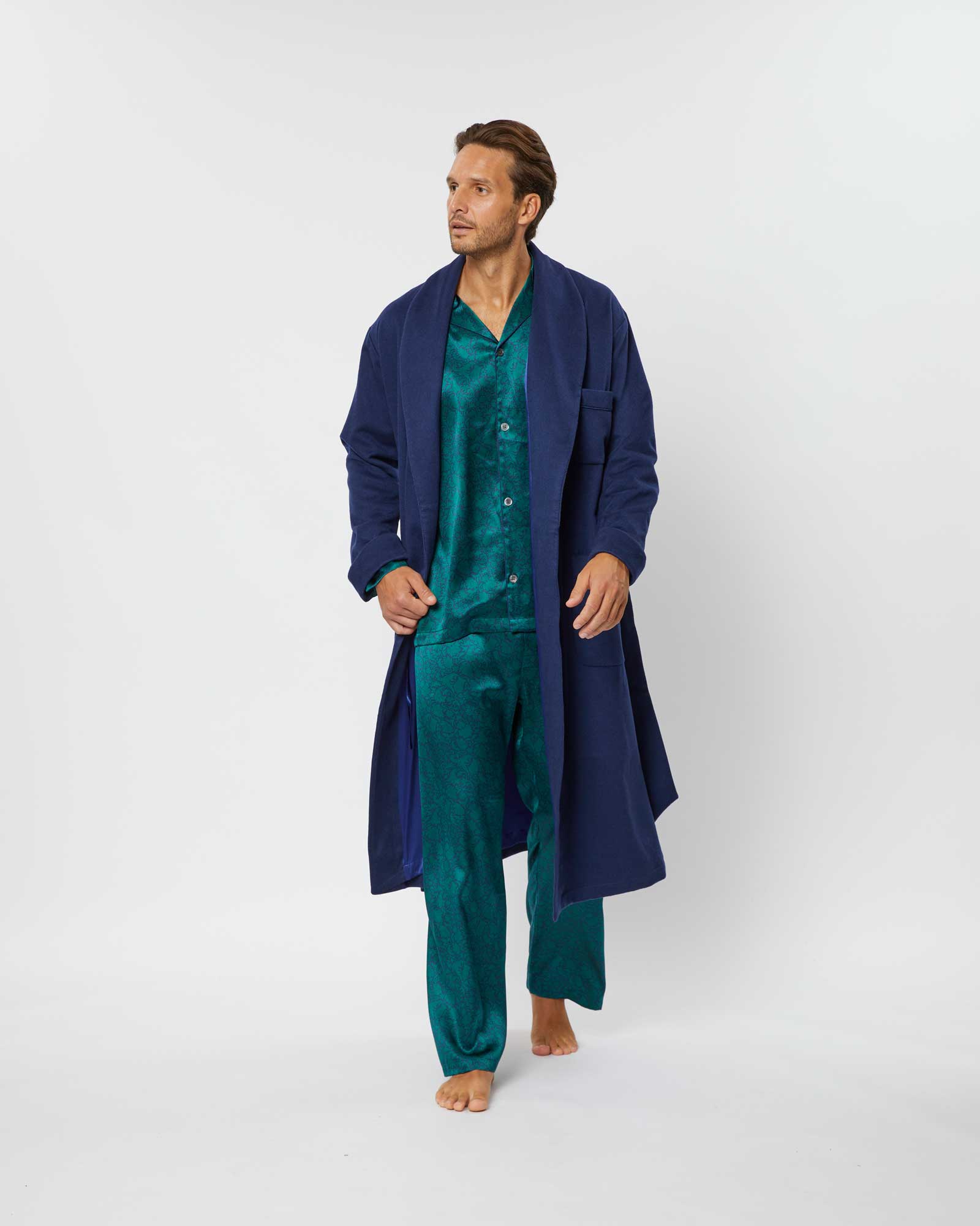 Men's Luxury Robes And Pajamas | Baturina Homewear | Mens dressing gown,  Loungewear luxury, Mens silk robe