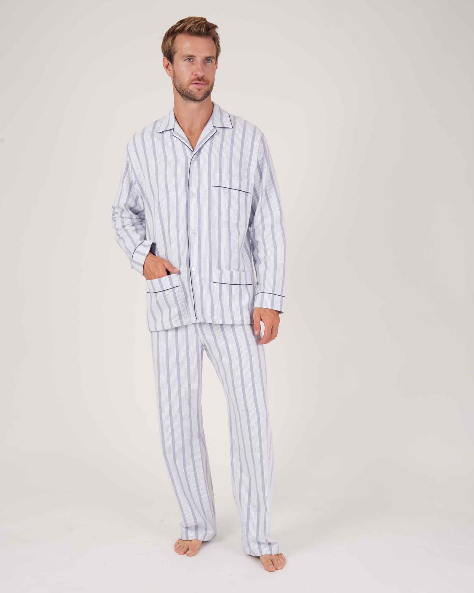 White Cotton Pajamas Mens Sale Brushed Cotton Pyjamas Bonsoir