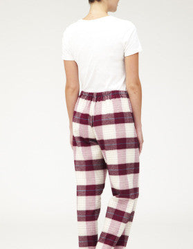 BRUSHED TARTAN PYJAMA TROUSERS - BRAESIDE | Bonsoir of London