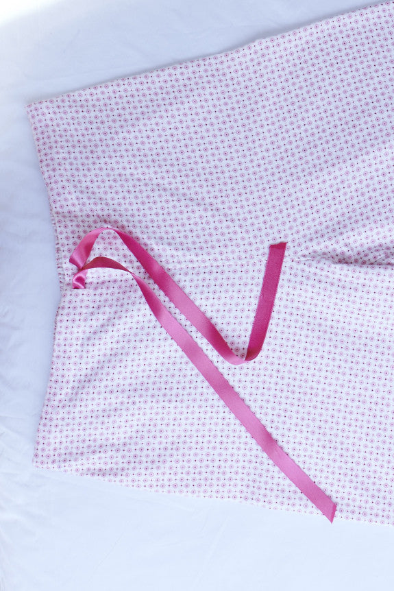 Brushed Pastel Pyjama Trousers (bltf) - Pink Spot | Bonsoir of London