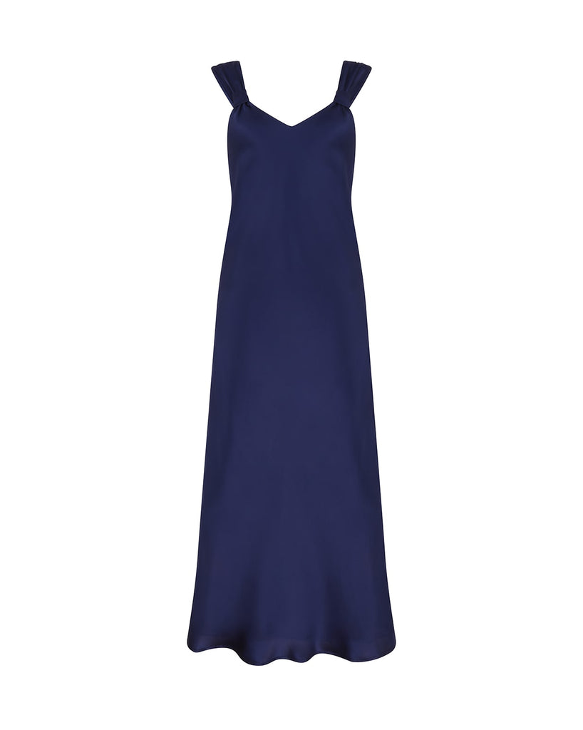 Women's Luxury Midnight Vintage Style Silk Nightdress | Bonsoir of London