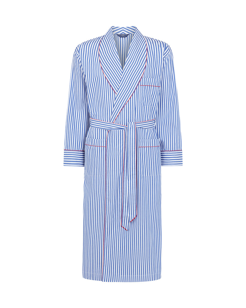 Men's Classic Cotton Dressing Gown - St. Moritz – Bonsoir of London