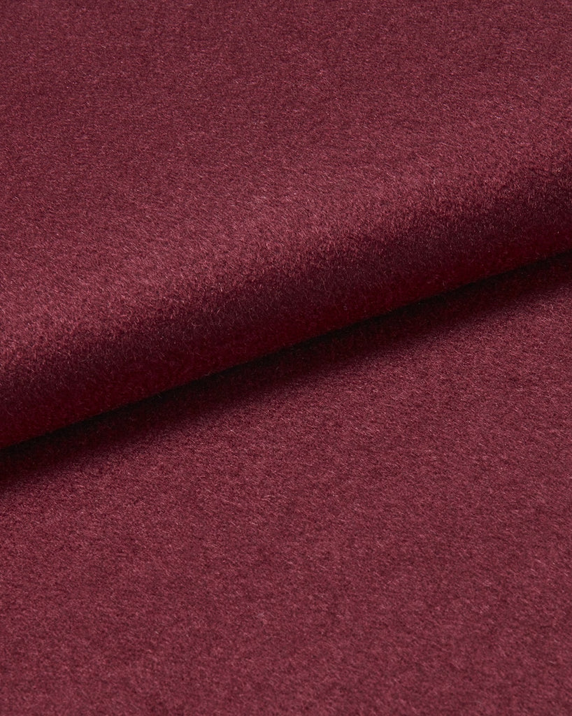Men's Silk-Lined Cashmere Robe - Claret Red | Bonsoir of London
