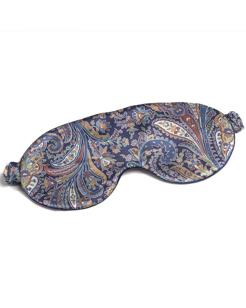 Men's Silk Eye Mask - Clyde Paisley Liberty Print | Bonsoir of London