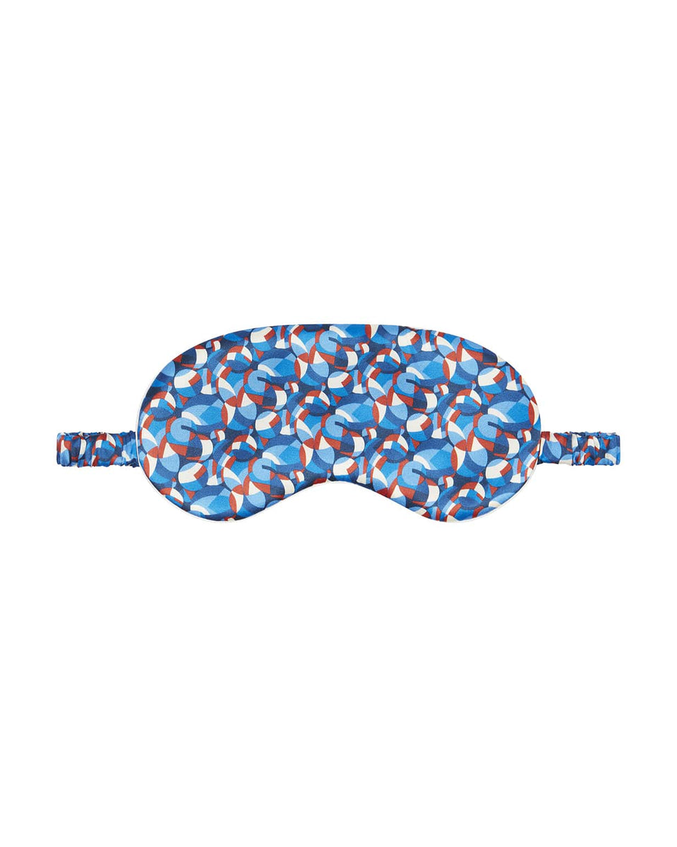 Women's Silk Eye Mask Ellsworth Motif Bonsoir of London