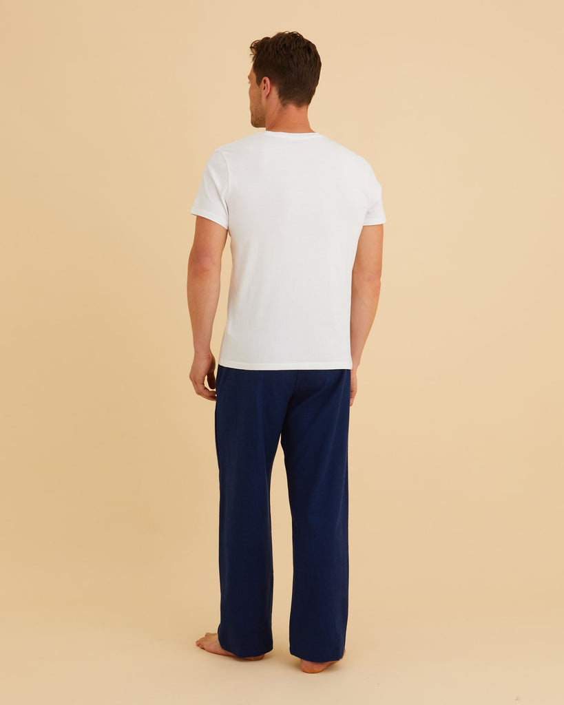 Men's Brushed Cotton Pyjama Trousers - Royal Bude