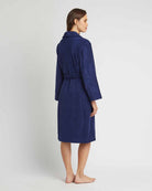 Towelling Robe Midnight | Bonsoir of London